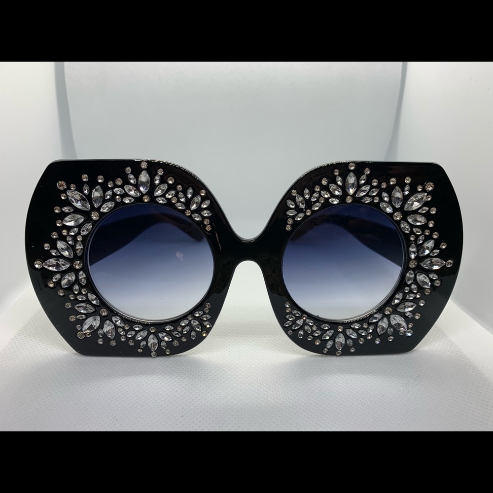 COPY - Large framed rhinestone sunglasses